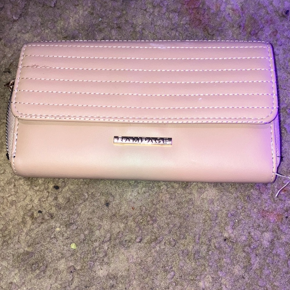 Rampage wallet gold and blush pink great condition